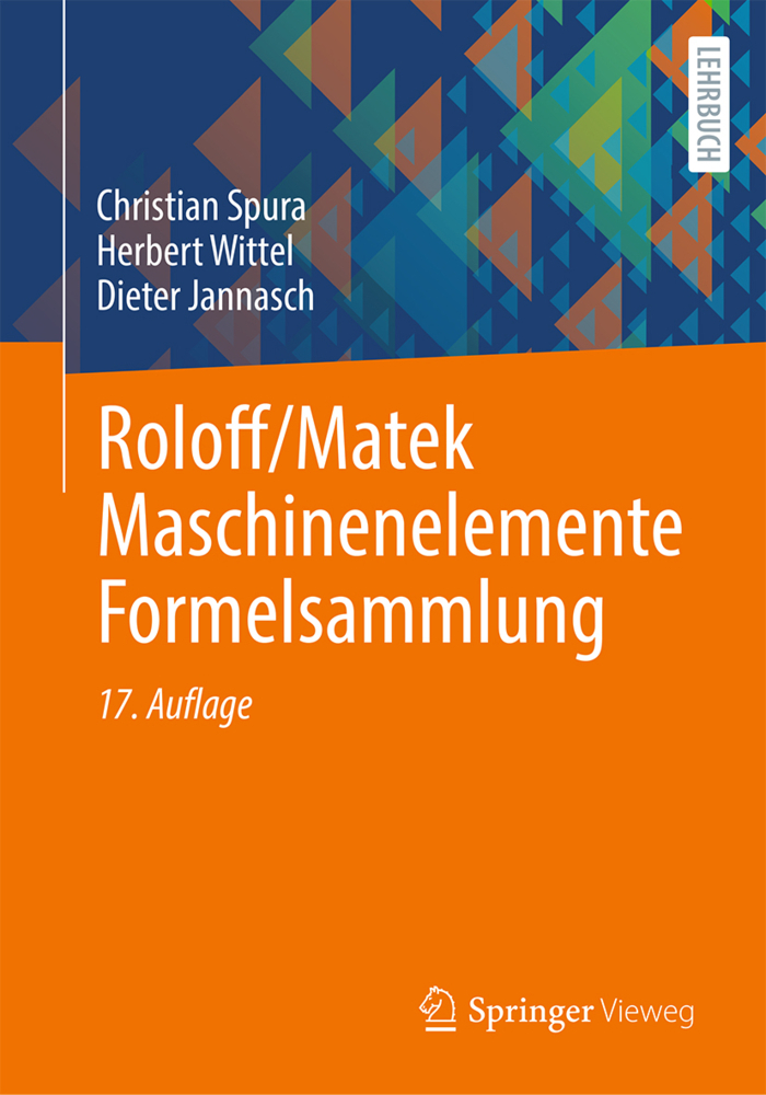 Roloff/Matek Maschinenelemente Formelsammlung main product photo