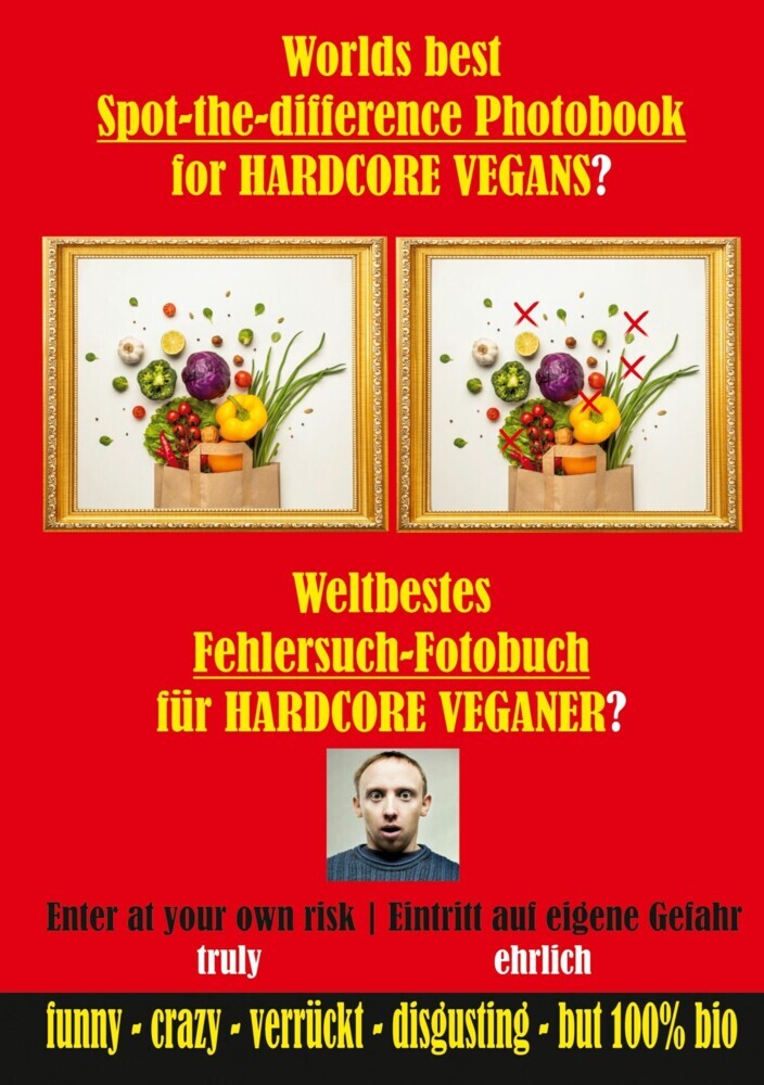 Weltbestes Fehlersuch-Fotobuch für HARDCORE VEGANER? main product photo