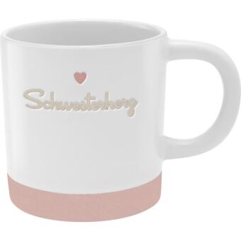 Tasse Gravur Motiv "Schwester"