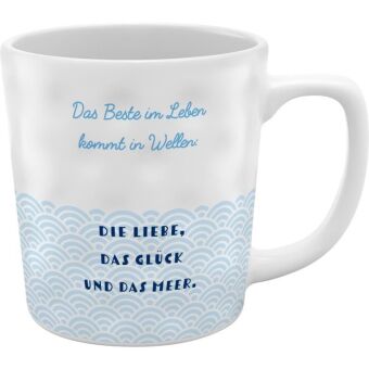 Tasse Struktur Motiv "Wellen"