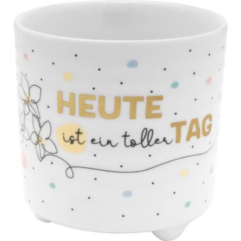 Blumenübertopf Motiv "Tag"