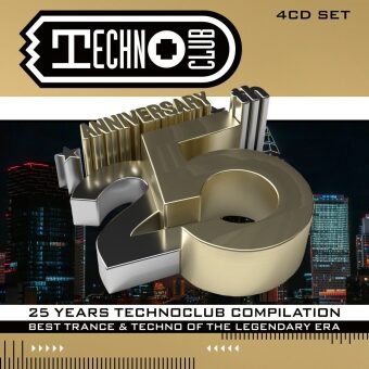 25 Years Techno Club - Compilation, 4 Audio-CD