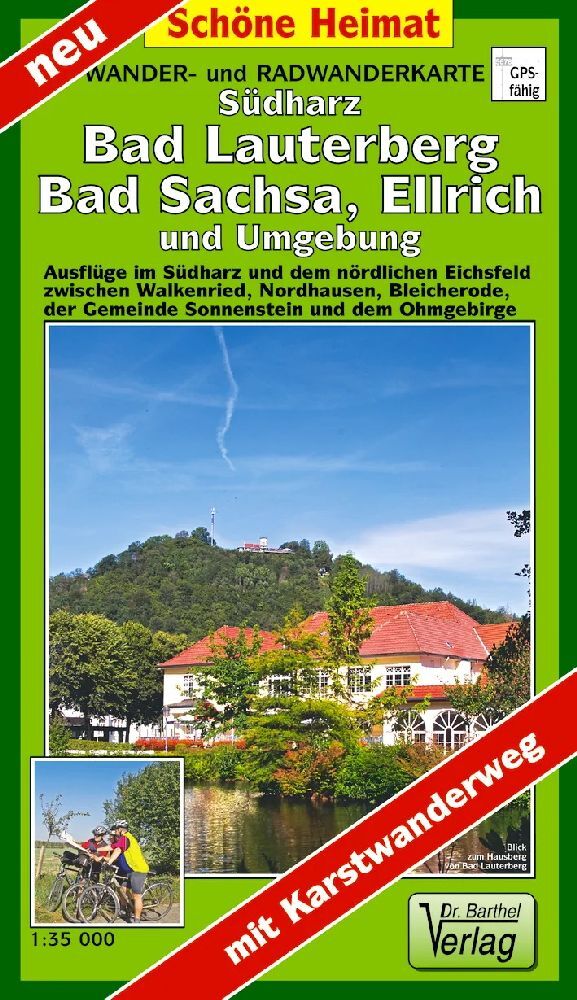 Wander- und Radwanderkarte Südharz, Bad Lauterberg, Bad Sachsa, Ellrich und Umgebung main product photo