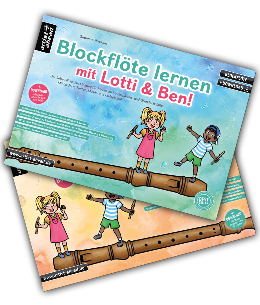 Blockflöte lernen mit Lotti & Ben - Band 1 + 2 im Set! main product photo