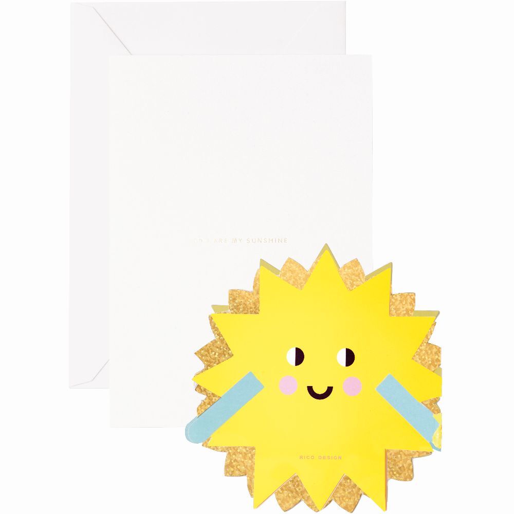 Zickzack-Karte Happy Birthday, Sonnen FSC MIX main product photo