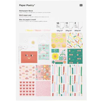 Motivpapierblock Happy Birthday FSC MIX
