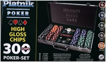 Pokerkoffer-Set 300 Chips
