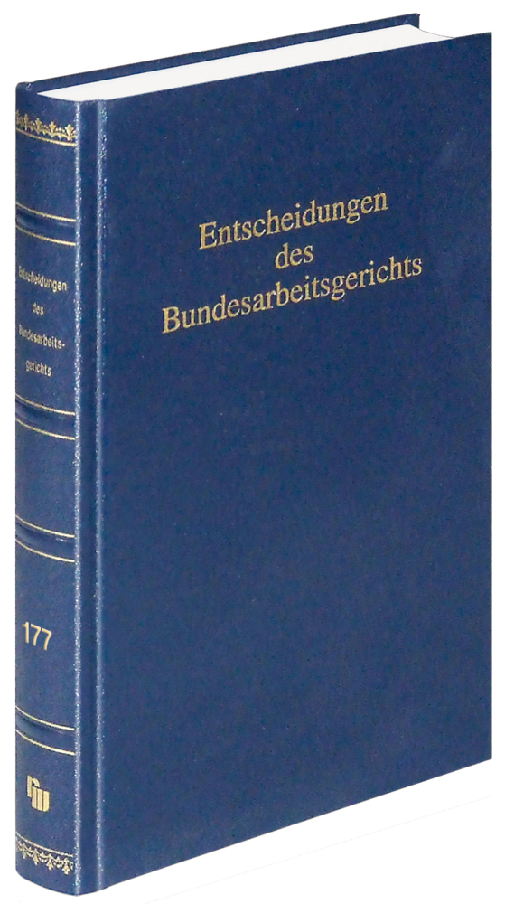 Entscheidungen des Bundesarbeitsgerichts (BAGE 177) main product photo