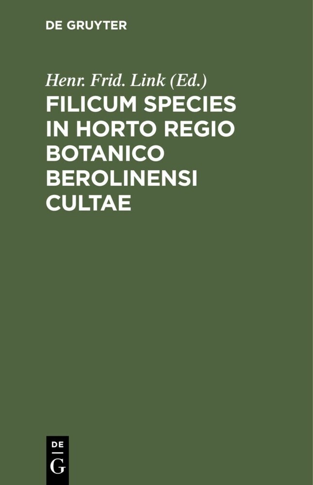 Filicum Species in Horto Regio Botanico Berolinensi Cultae main product photo