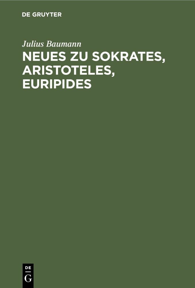 Neues zu Sokrates, Aristoteles, Euripides main product photo