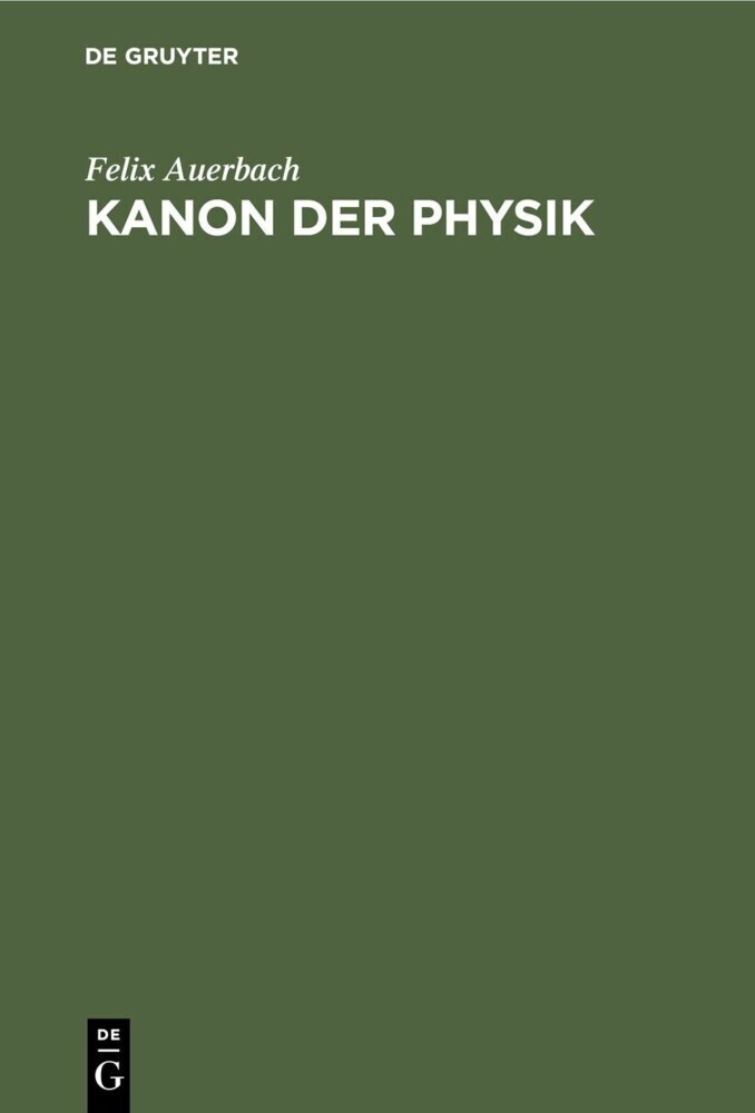 Kanon der Physik main product photo