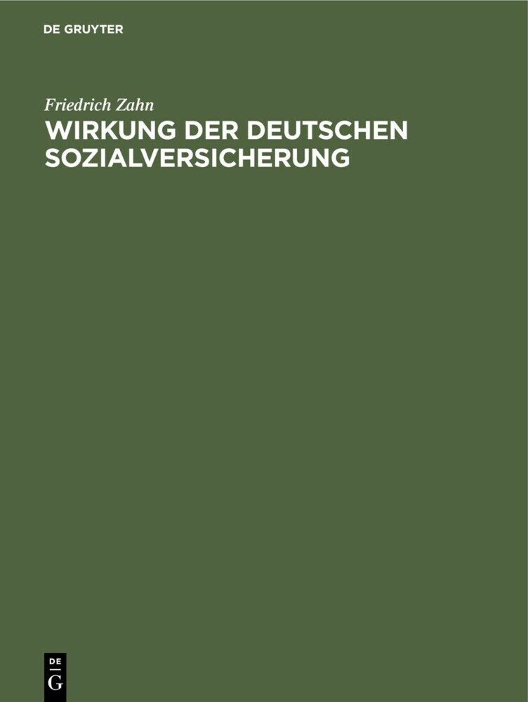 Wirkung der Deutschen Sozialversicherung main product photo