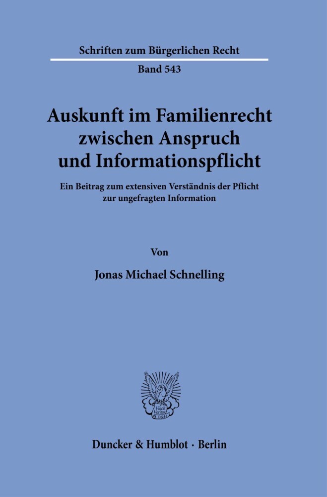 Auskunft im Familienrecht zwischen Anspruch und Informationspflicht. main product photo