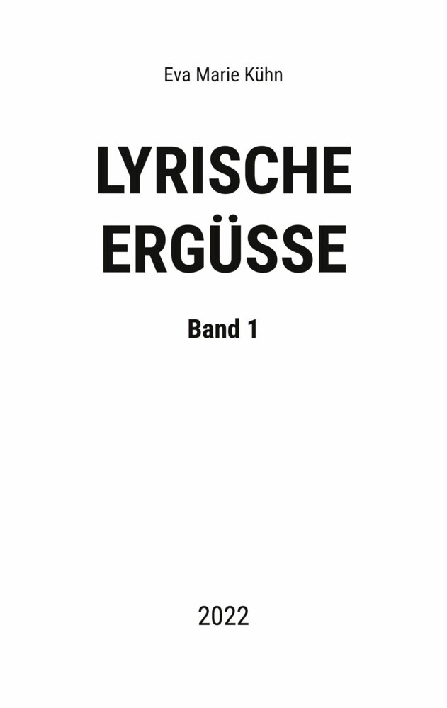 Lyrische Ergüsse main product photo