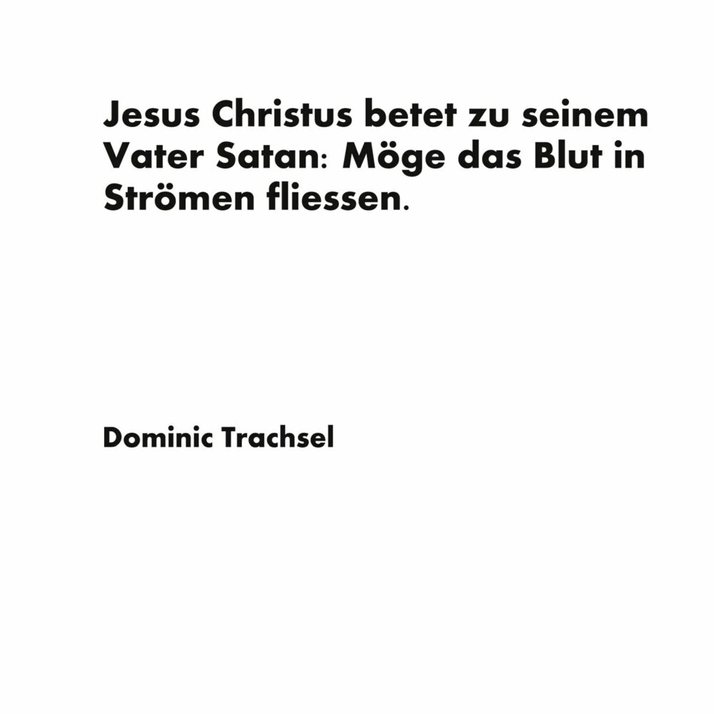 Jesus Christus betet zu seinem Vater Satan: Möge das Blut in Strömen fliessen. main product photo