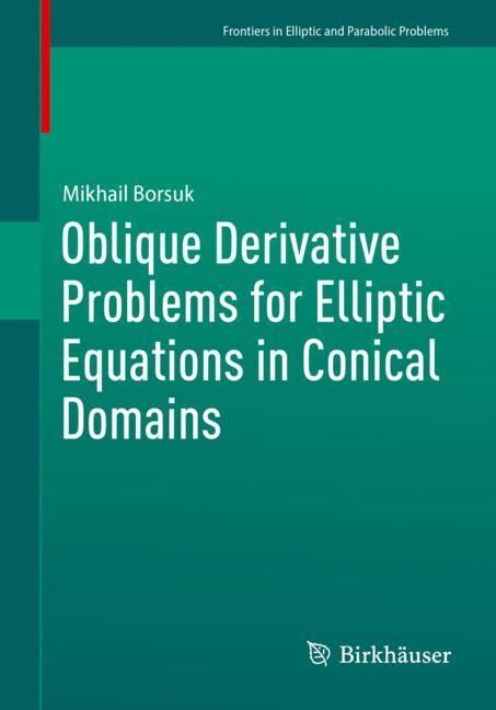 Oblique Derivative Problems for Elliptic Equations in Conical Domains main product photo