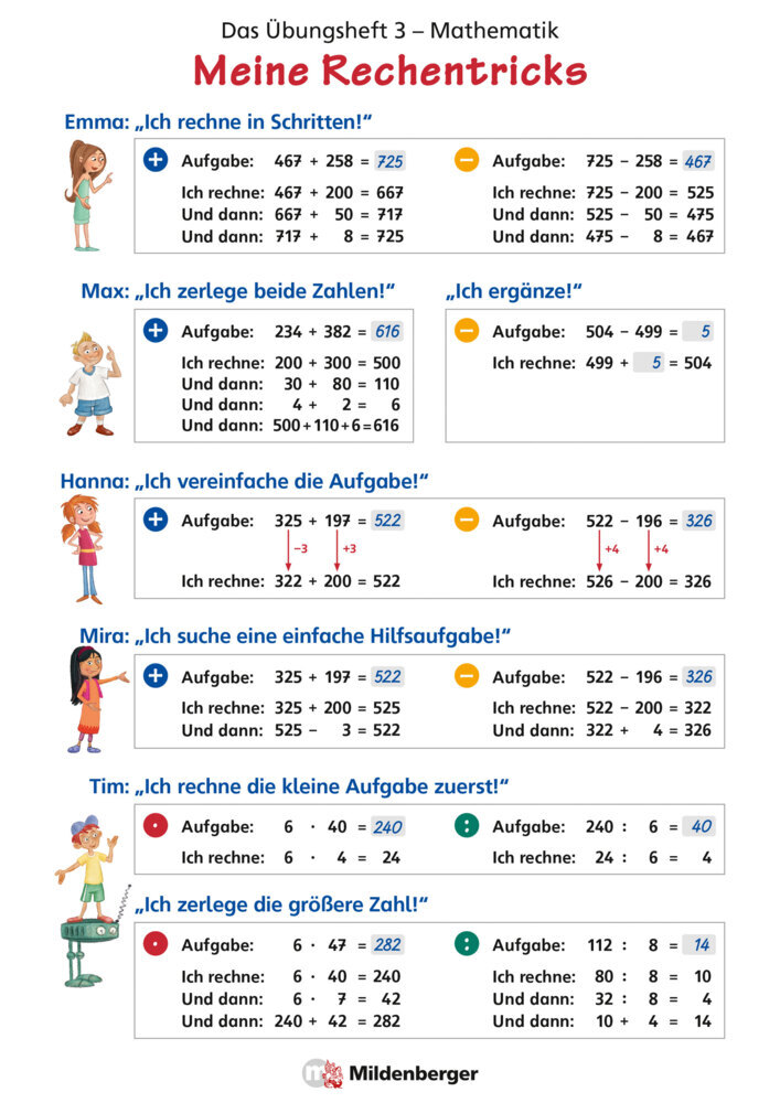 Das Übungsheft Mathematik 3 - Poster Meine Rechentricks main product photo