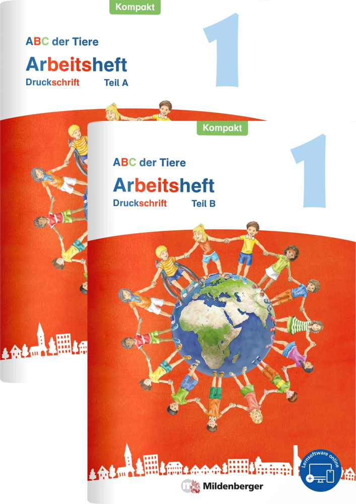 ABC der Tiere 1 Neubearbeitung - Arbeitsheft Druckschrift Kompakt, Teil A und B main product photo
