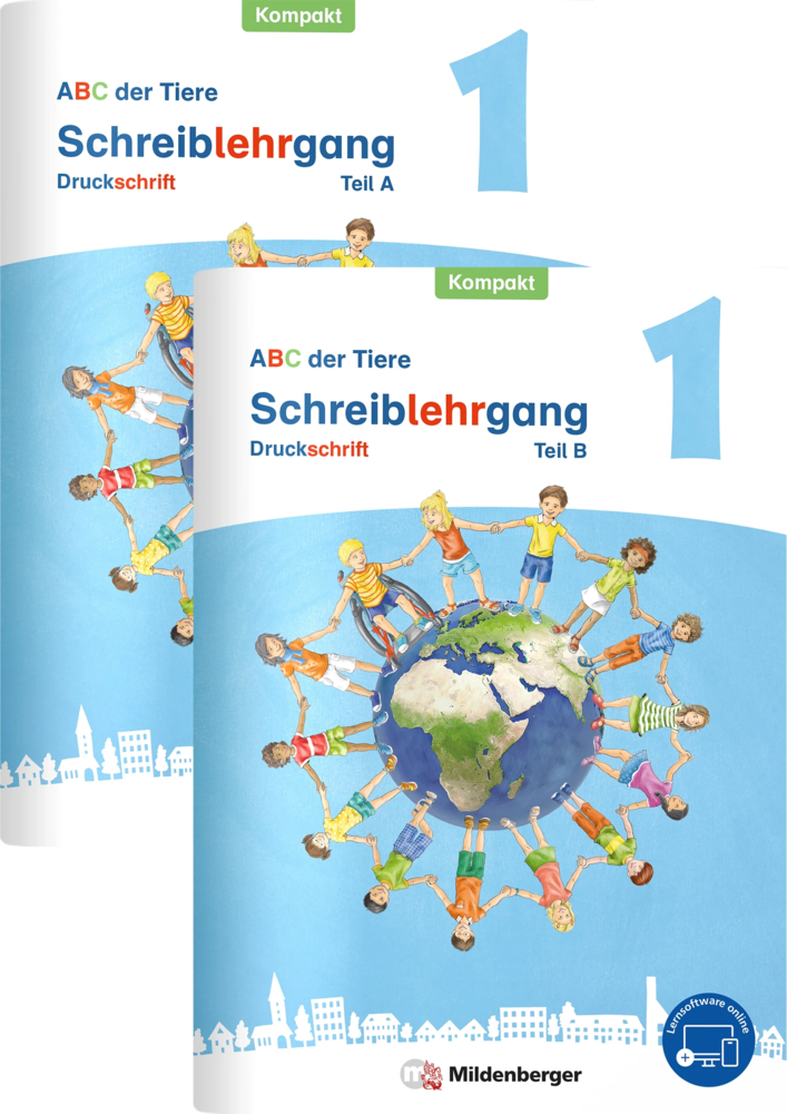 ABC der Tiere 1 Neubearbeitung - Arbeitsheft Druckschrift Kompakt, Teil A und B main product photo