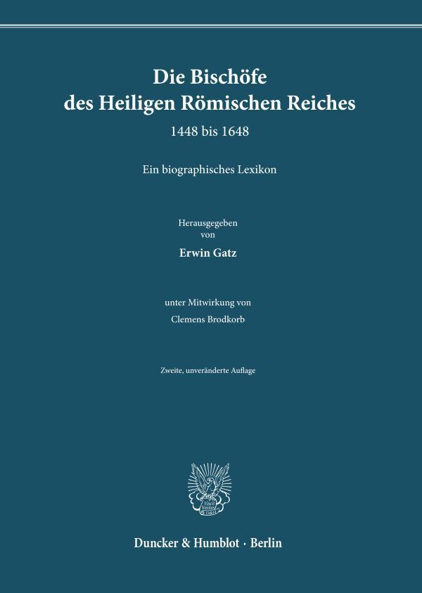 Die Bischöfe des Heiligen Römischen Reiches 1448 bis 1648. main product photo