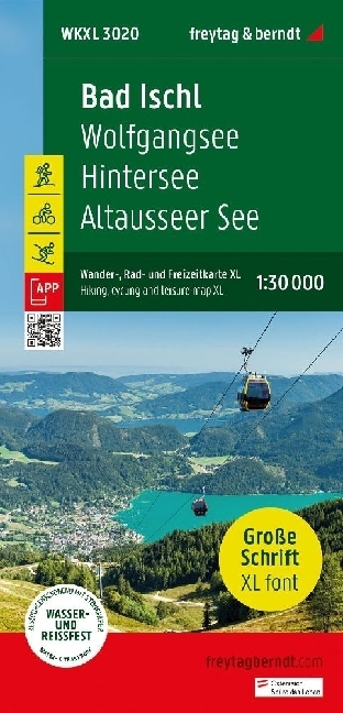 Bad Ischl, Wander-, Rad- und Freizeitkarte XL 1:30.000, freytag & berndt, WKXL 3020 main product photo
