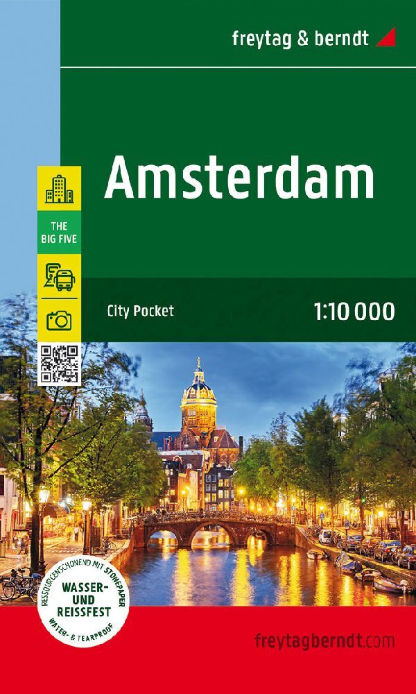 Amsterdam, Stadtplan 1:10.000, freytag & berndt main product photo