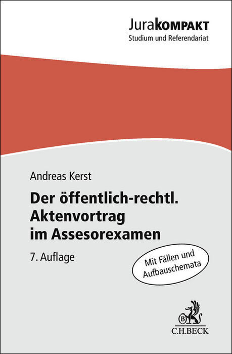 Der öffentlich-rechtliche Aktenvortrag im Assessorexamen main product photo