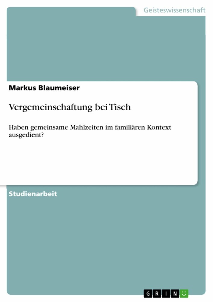 Vergemeinschaftung bei Tisch main product photo