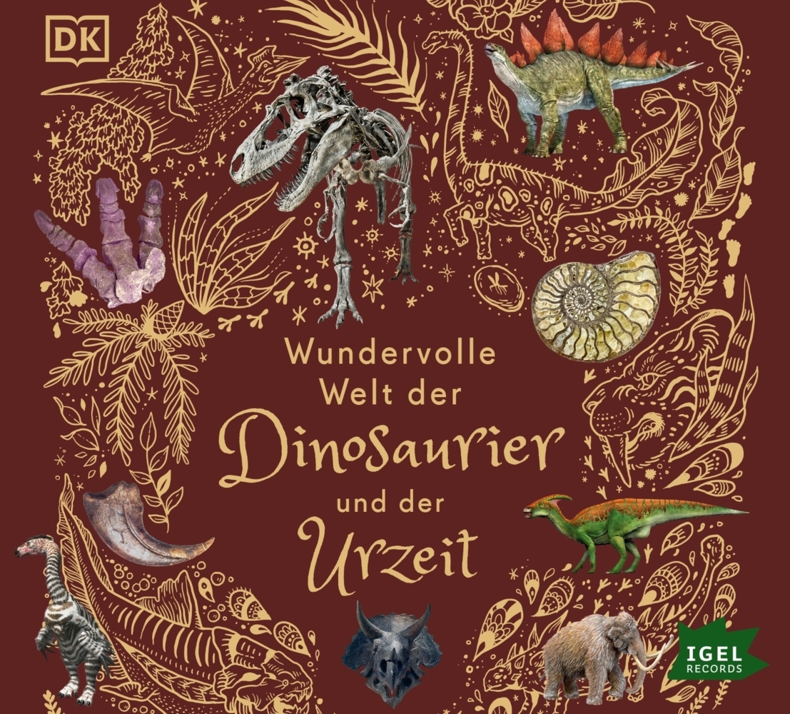 Wundervolle Welt der Dinosaurier und der Urzeit, 1 Audio-CD main product photo