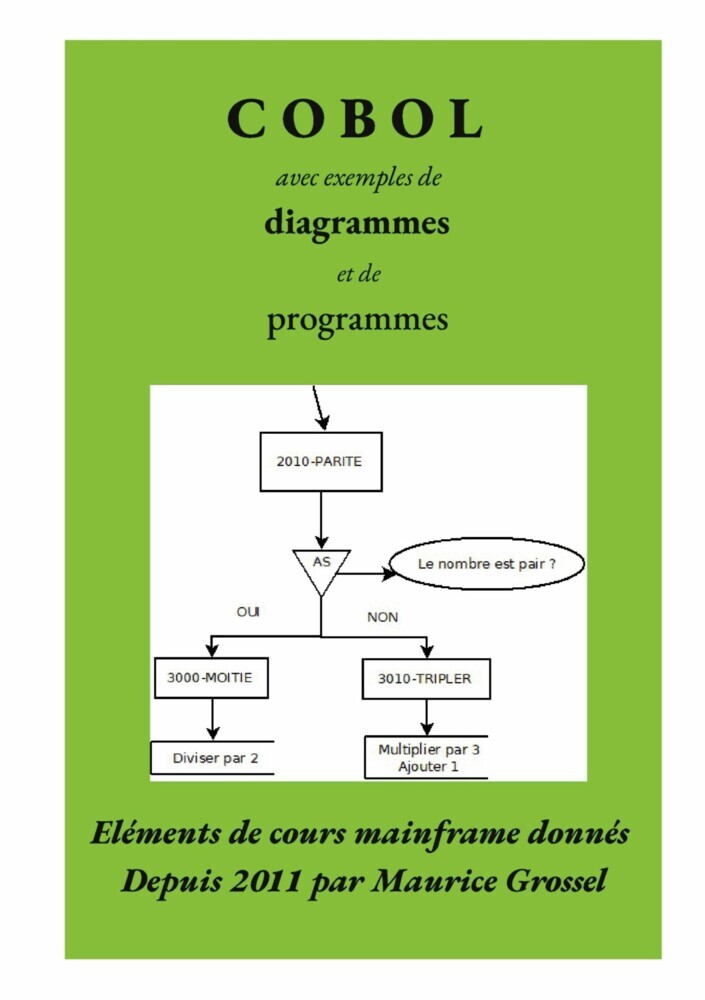 Cobol, avec exemples de diagrammes et de programmes main product photo