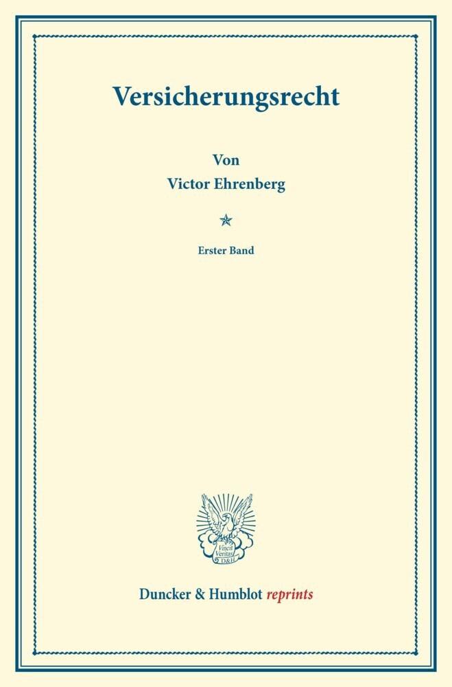 Versicherungsrecht. main product photo