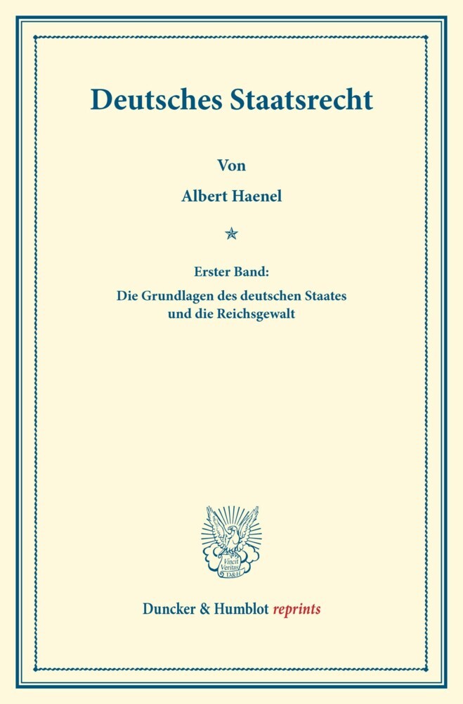 Deutsches Staatsrecht. main product photo
