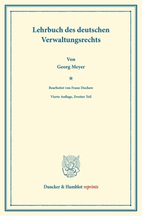 Lehrbuch des deutschen Verwaltungsrechts.