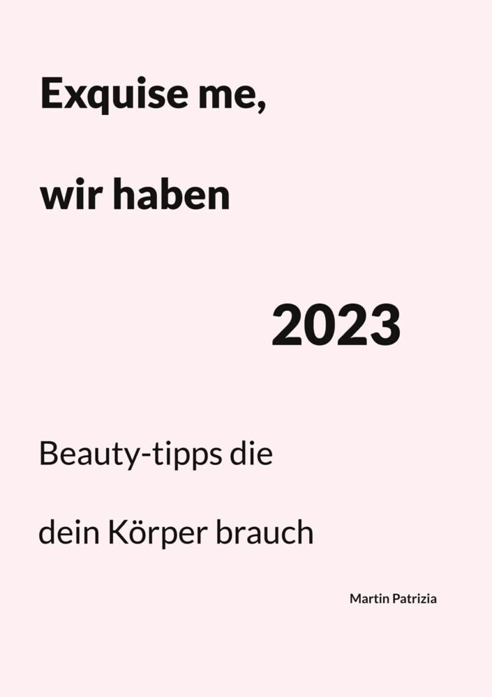 Exquise me, wir haben 2023 main product photo