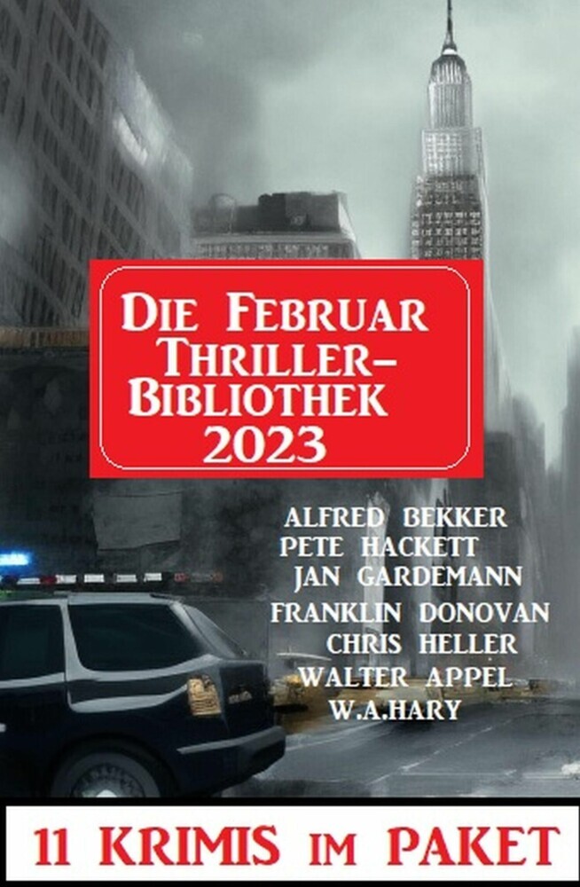 Die Februar Thriller Bibliothek 2023 - 11 Krimis im Paket main product photo