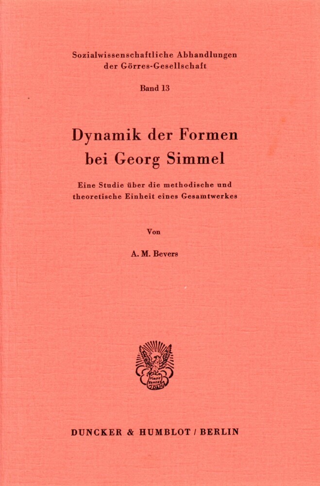 Dynamik der Formen bei Georg Simmel. main product photo