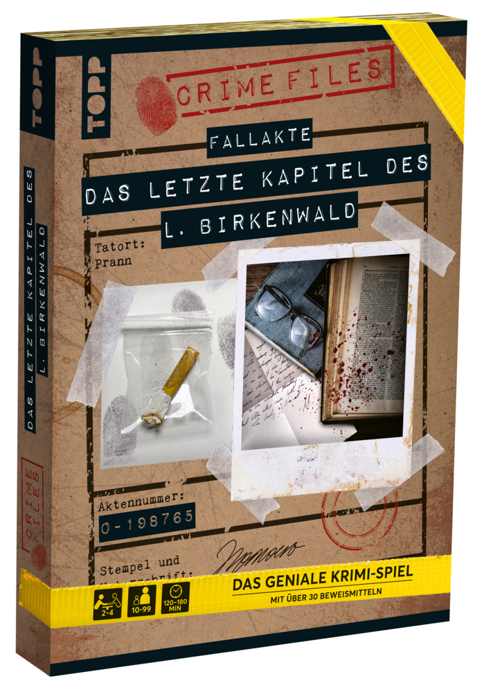 Crime Files - Fallakte: Das letzte Kapitel des L. Birkenwald - Das geniale Krimispiel mit über 30 Beweismitteln main product photo