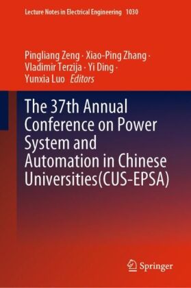 The 37th Annual Conference on Power System and Automation in Chinese Universities (CUS-EPSA), m. 2 Buch