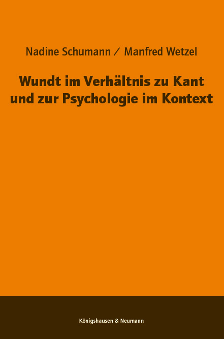 Wundt im Verhältnis zu Kant und zur Psychologie im Kontext main product photo