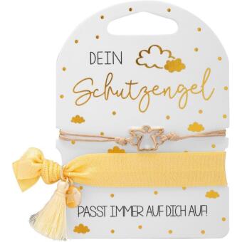 Armband Set Motiv Schutzengel, goldfarben