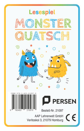 Lesespiel Monster-Quatsch, m. 1 Beilage
