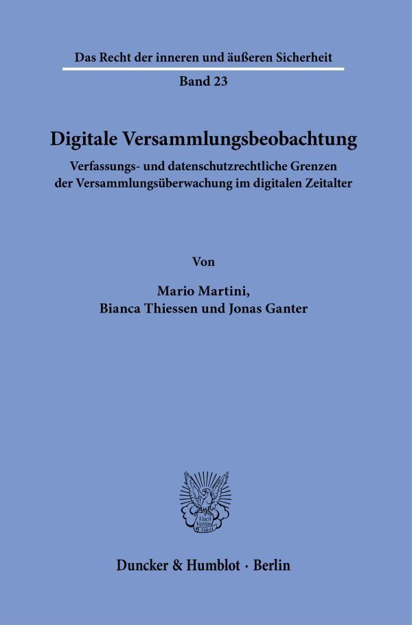 Digitale Versammlungsbeobachtung. main product photo