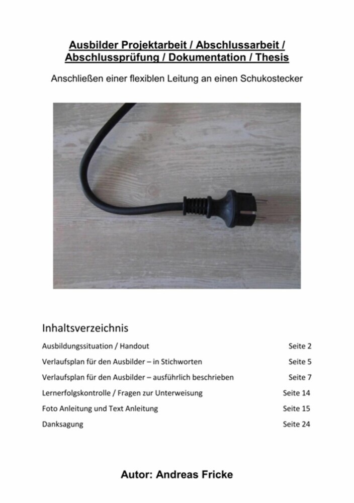 Ausbilder AEVO Projektarbeit / Abschlussarbeit / Abschlussprüfung / Dokumentation / Thesis main product photo