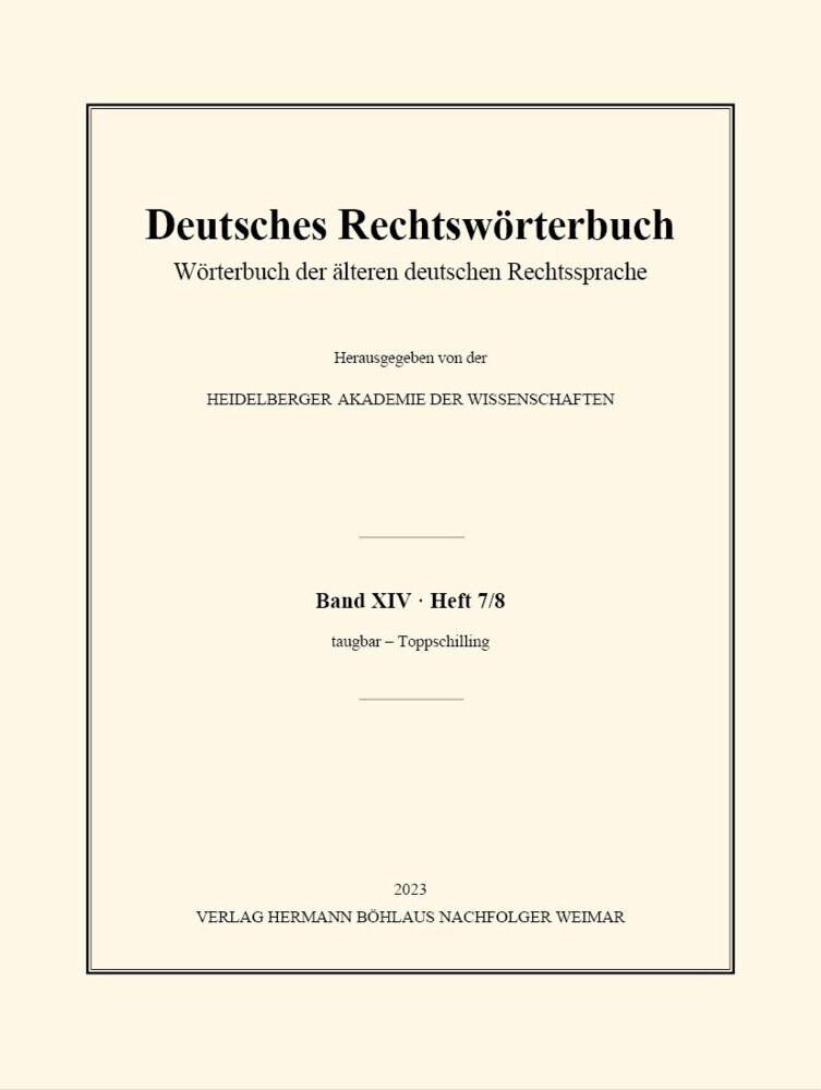 Deutsches Rechtswörterbuch main product photo