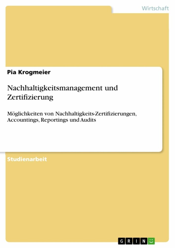 Nachhaltigkeitsmanagement und Zertifizierung main product photo