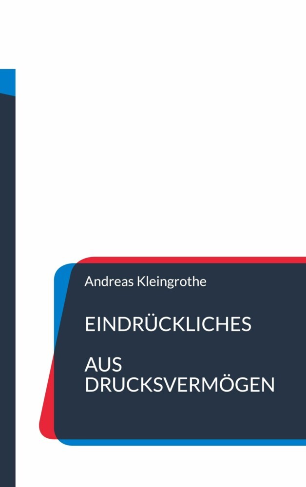Eindrückliches aus Drucksvermögen main product photo