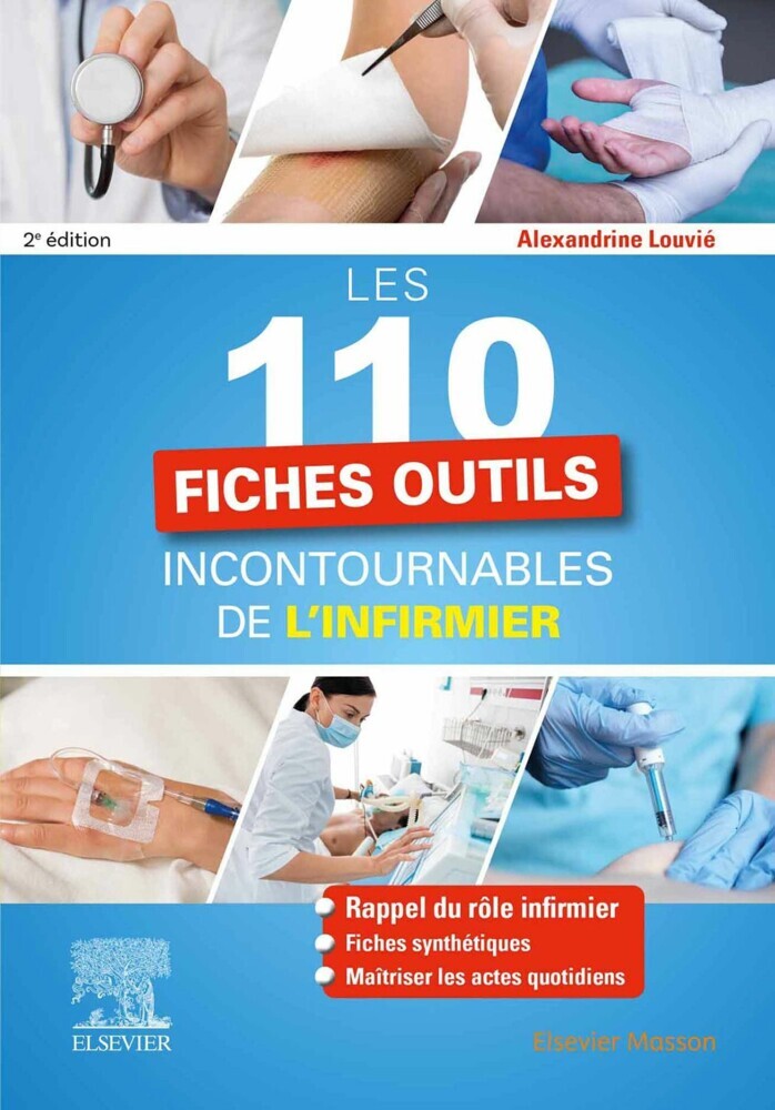 Les 110 fiches outils incontournables de l'infirmier main product photo