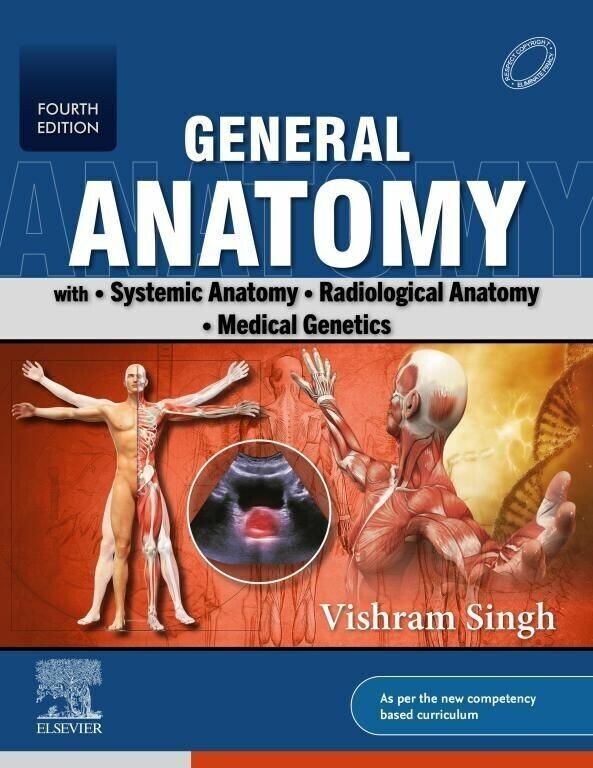 General Anatomy- with Systemic Anatomy, Radiological Anatomy, Medical Genetics - E-Book main product photo