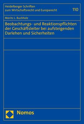 Beobachtungs- und Reaktionspflichten der Geschäftsleiter bei aufsteigenden Darlehen und Sicherheiten main product photo