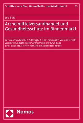 Arzneimittelversandhandel und Gesundheitsschutz im Binnenmarkt main product photo